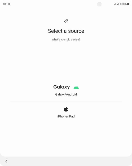 Press the required setting and follow the instructions on the screen to transfer the content from another phone. Press the required setting and follow the instructions on the screen to transfer the content from another phone.