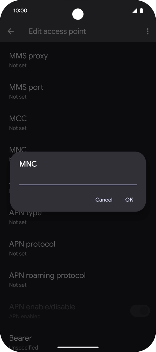 Key in 33 and press OK. Key in 33 and press OK.
