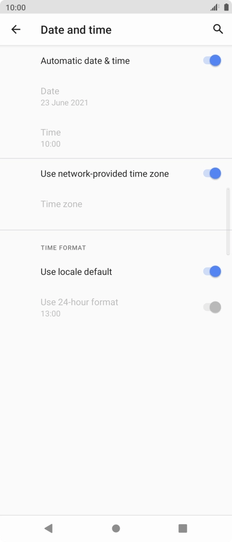 Press the Home key to return to the home screen. Press the Home key to return to the home screen.