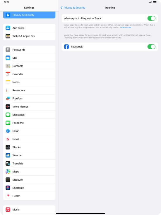 Press the indicator next to Press the indicator next to