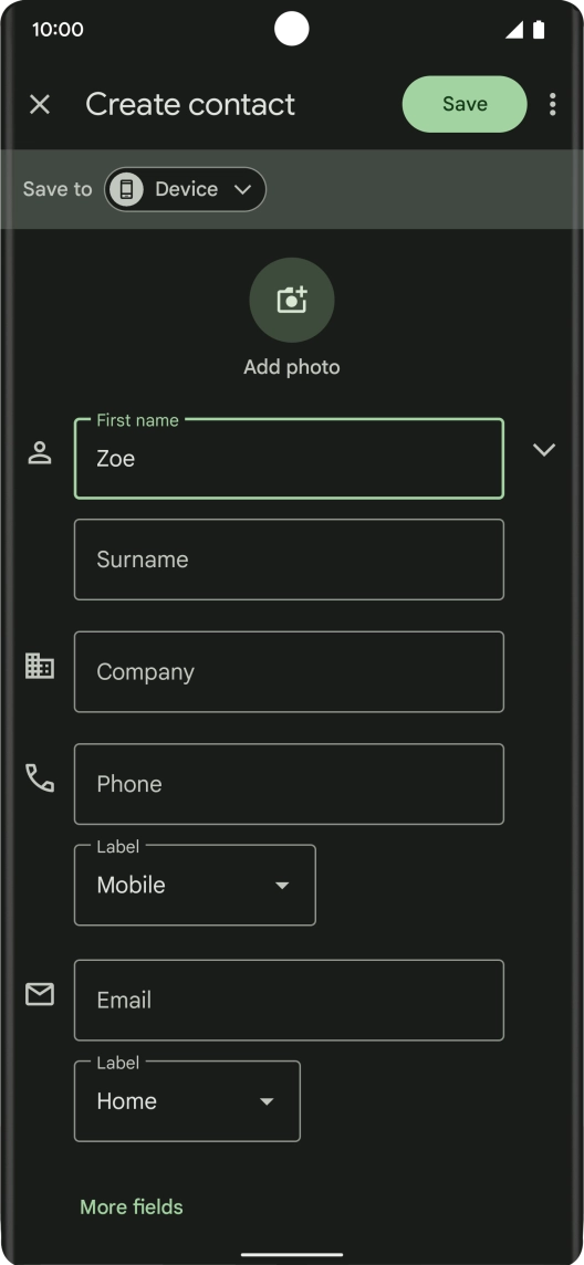 Press Surname and key in the required last name. Press Surname and key in the required last name.