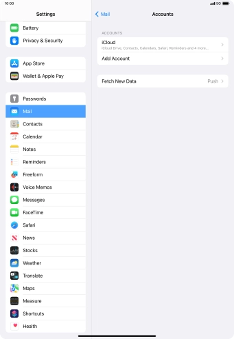 Press Add Account. Press Add Account.