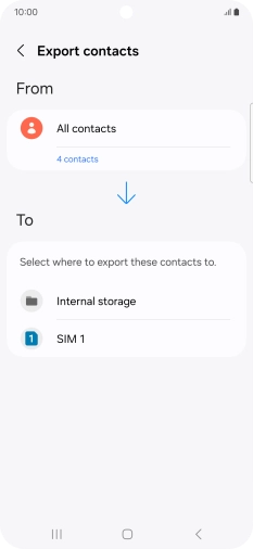 Press the name of the SIM. Press the name of the SIM.