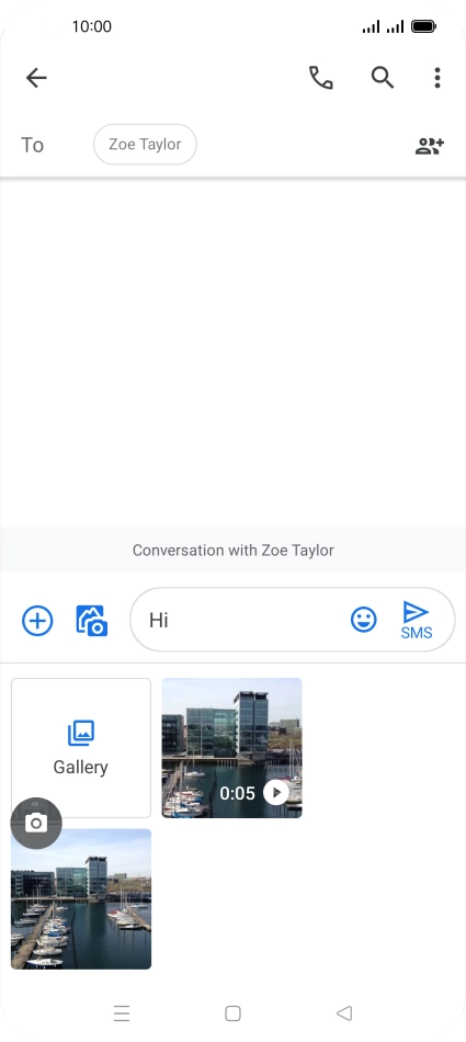 Press Gallery and go to the required folder. Press Gallery and go to the required folder.