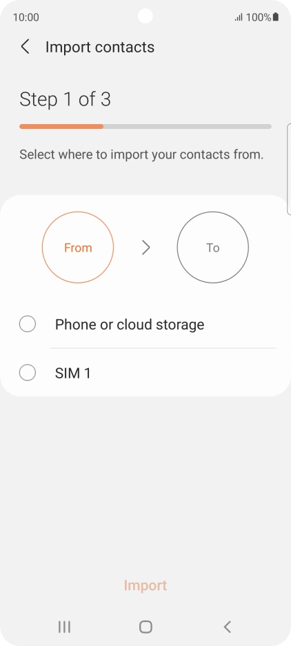 Press the name of the SIM. Press the name of the SIM.