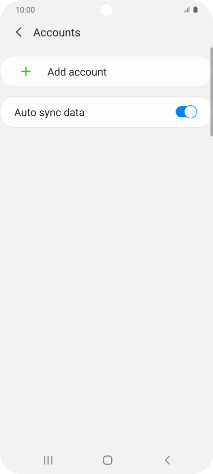 Press Add account. Press Add account.