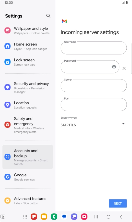 Press the field below Press the field below