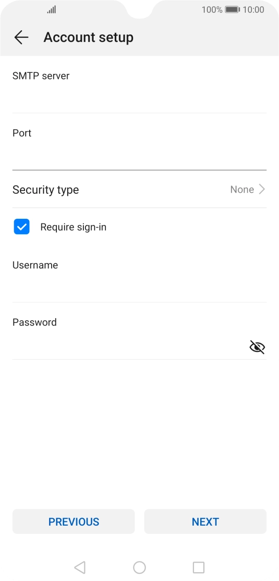 Press Security type. Press Security type.