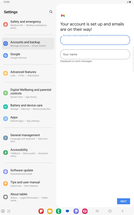 Press Your name and key in the required sender name. Press Your name and key in the required sender name.