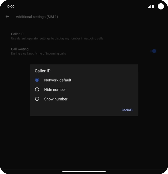 Press Show number to turn on caller identification. Press Show number to turn on caller identification.