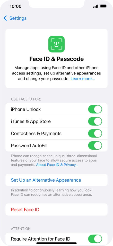 Press the indicators next to the required settings to turn them on or off. Press the indicators next to the required settings to turn them on or off.