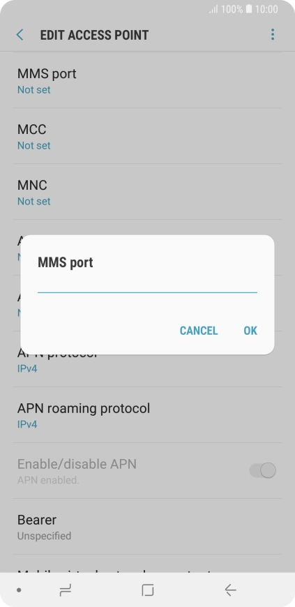 Key in 8080 and press OK. Key in 8080 and press OK.