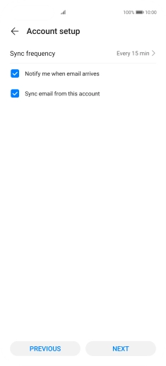 Press Sync frequency. Press Sync frequency.