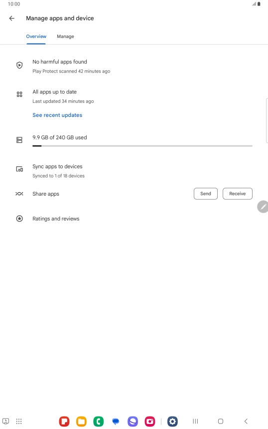 Press Manage. Press Manage.