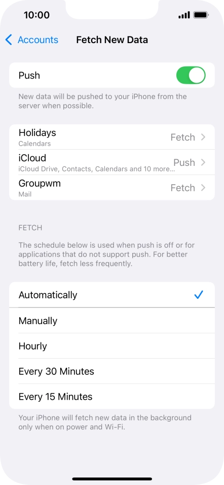 Press the indicator next to Press the indicator next to
