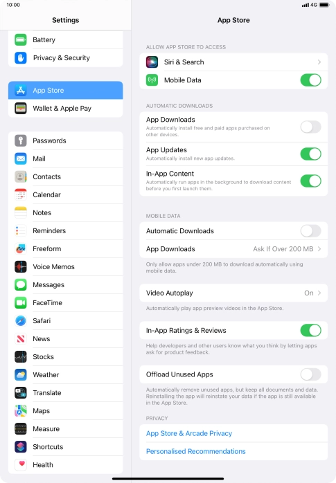 Press the indicator next to Press the indicator next to