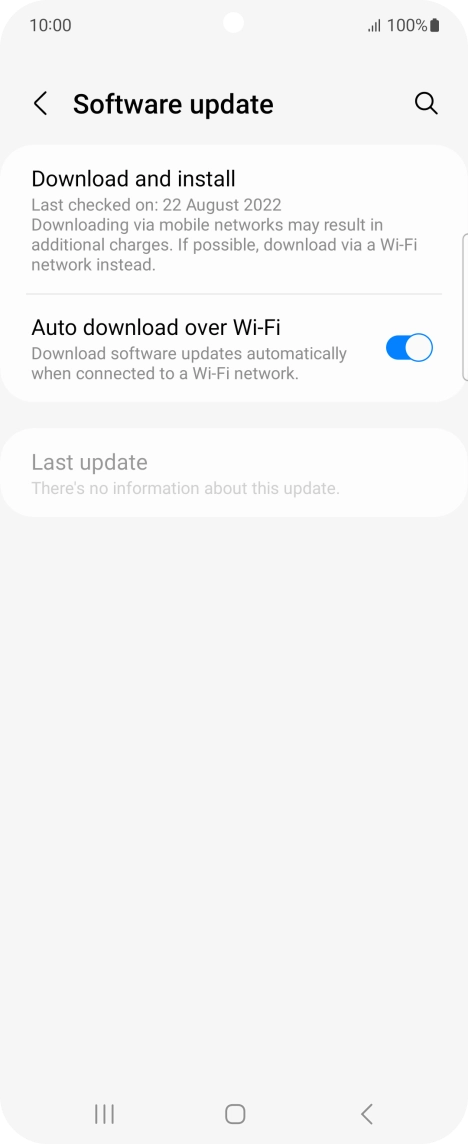 Press Download and install. If a new software version is available, it's displayed. Follow the instructions on the screen to update the phone software. Press Download and install. If a new software version is available, it's displayed. Follow the instructions on the screen to update the phone software.