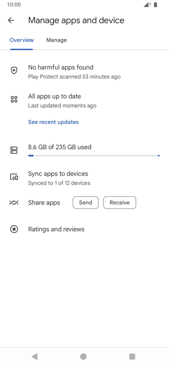 Press Manage. Press Manage.