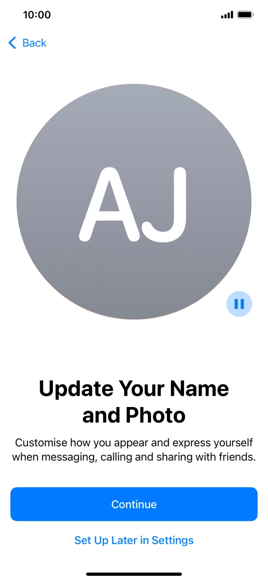 Press Continue. Press Continue.