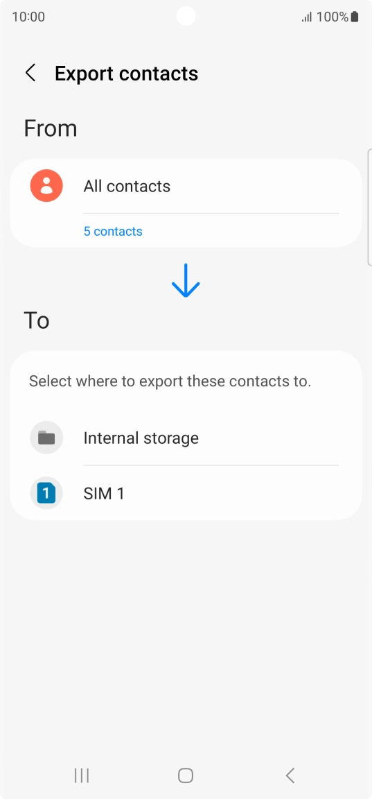 Press the name of the SIM. Press the name of the SIM.