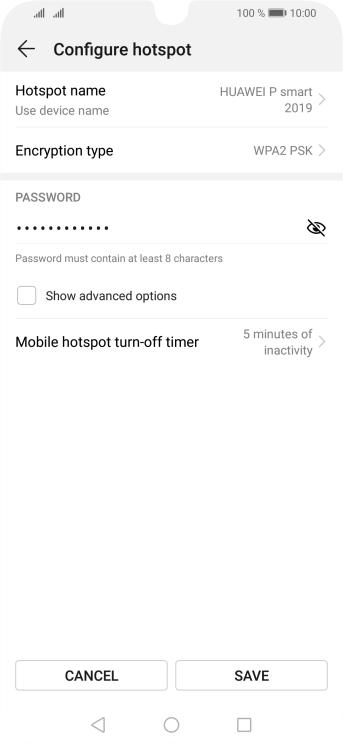 Press Hotspot name. Press Hotspot name.