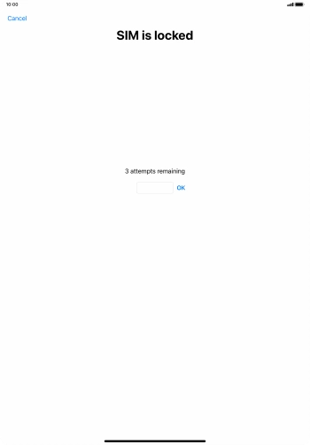 If your SIM is locked, key in your PIN and press OK. The default PIN is 1111. If your SIM is locked, key in your PIN and press OK. The default PIN is 1111.