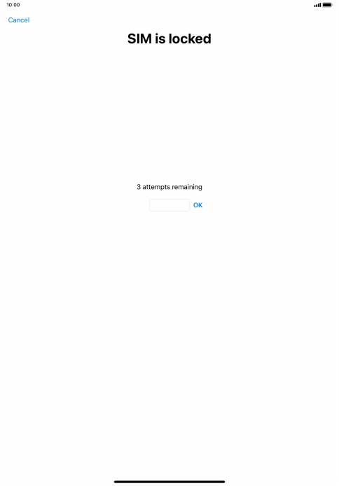 If your SIM is locked, key in your PIN and press OK. The default PIN is 1111. If your SIM is locked, key in your PIN and press OK. The default PIN is 1111.