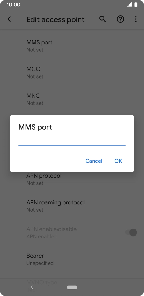 Key in 8080 and press OK. Key in 8080 and press OK.