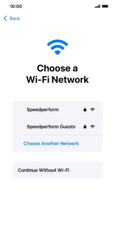 Press the required Wi-Fi network. Press the required Wi-Fi network.
