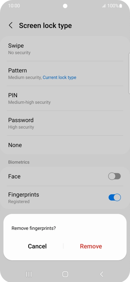 Press Remove. Press Remove.