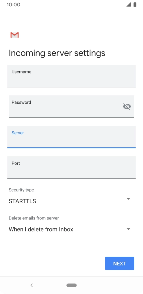 Press the field below Press the field below