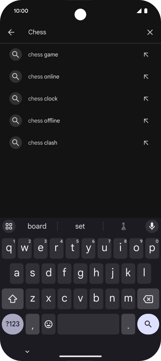 Key in the name or subject of the required app and press the search icon. Key in the name or subject of the required app and press the search icon.