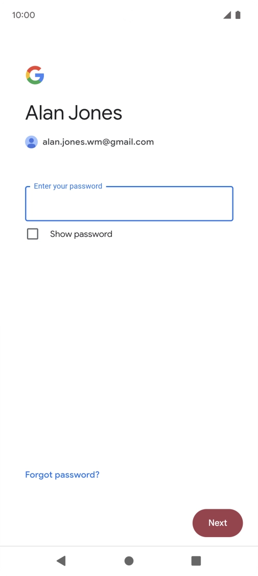 Press the field below Press the field below
