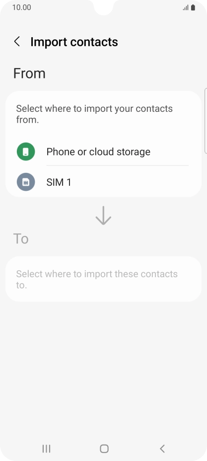 Press the name of the SIM. Press the name of the SIM.