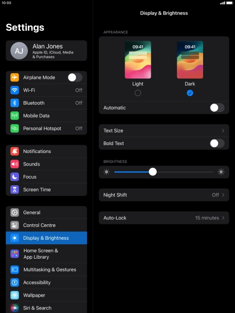 Press the indicator next to Press the indicator next to