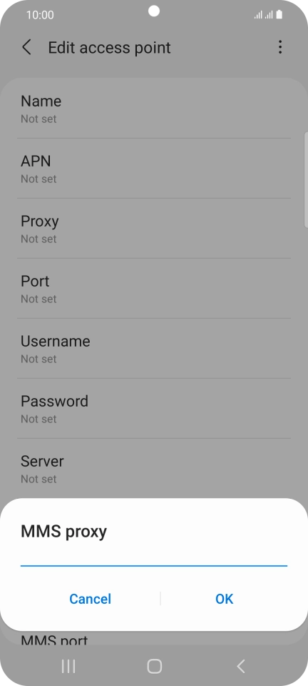 Key in 149.254.201.135 and press OK. Key in 149.254.201.135 and press OK.