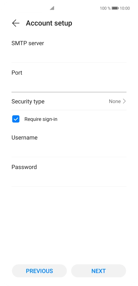 Press Security type. Press Security type.