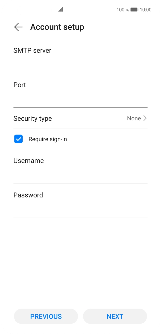 Press Security type. Press Security type.