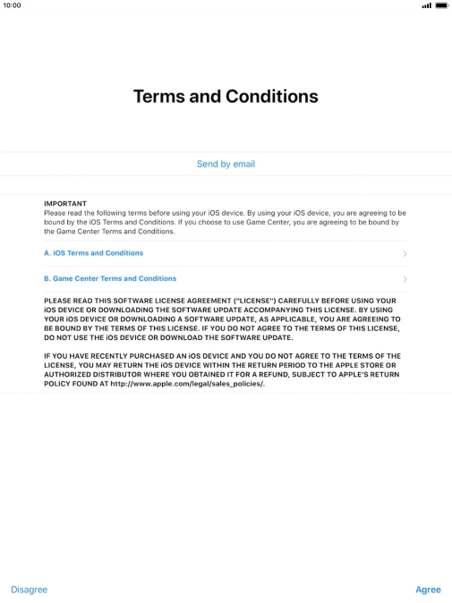 Press Agree. Press Agree.