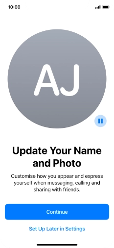 Press Continue. Press Continue.