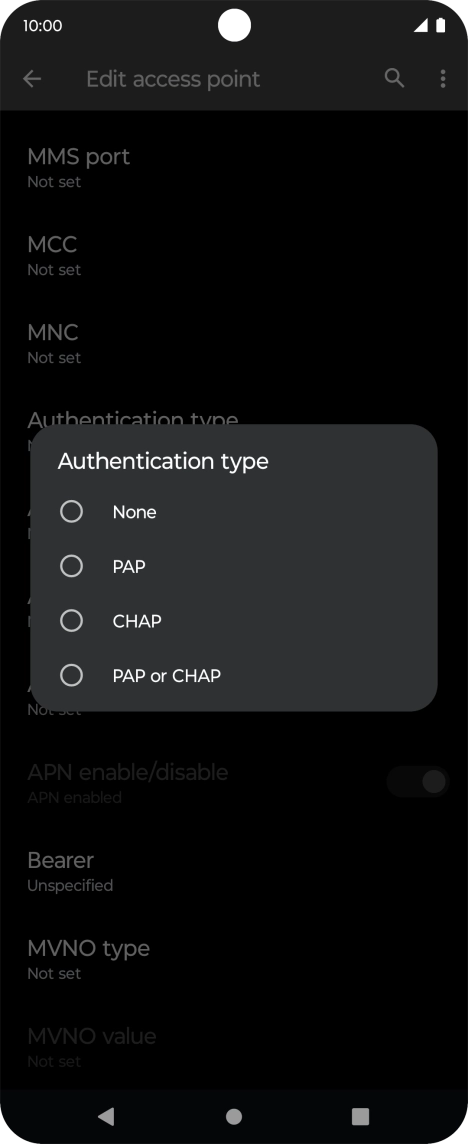 Press PAP. Press PAP.