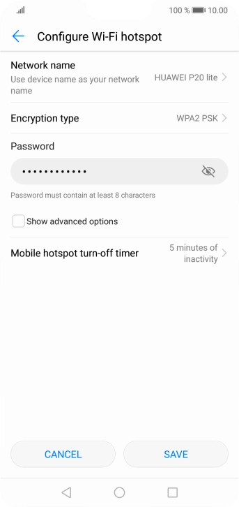 Press Network name. Press Network name.