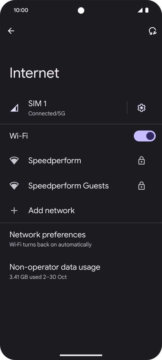 Press the required Wi-Fi network. Press the required Wi-Fi network.