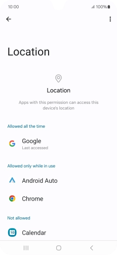 Press the required app. Press the required app.