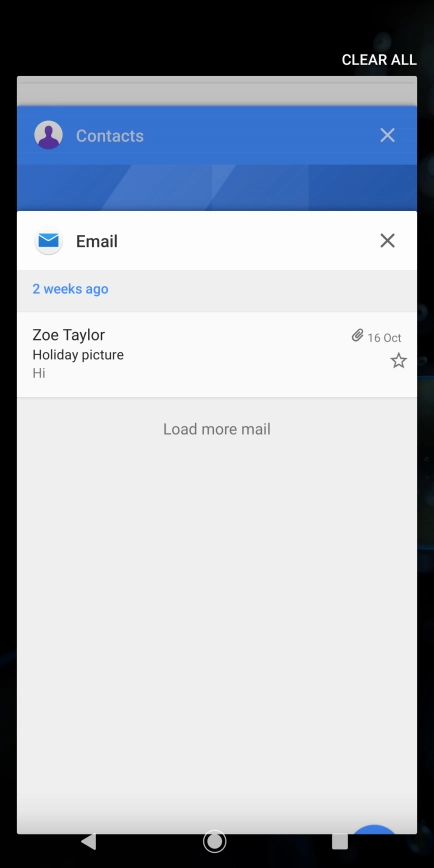 To end one running application, slide your finger right on the required application. To end one running application, slide your finger right on the required application.