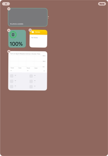 Press the add icon. Press the add icon.