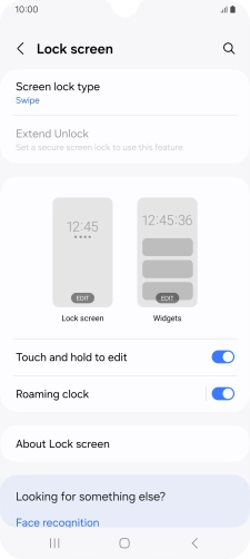 Press Screen lock type. Press Screen lock type.