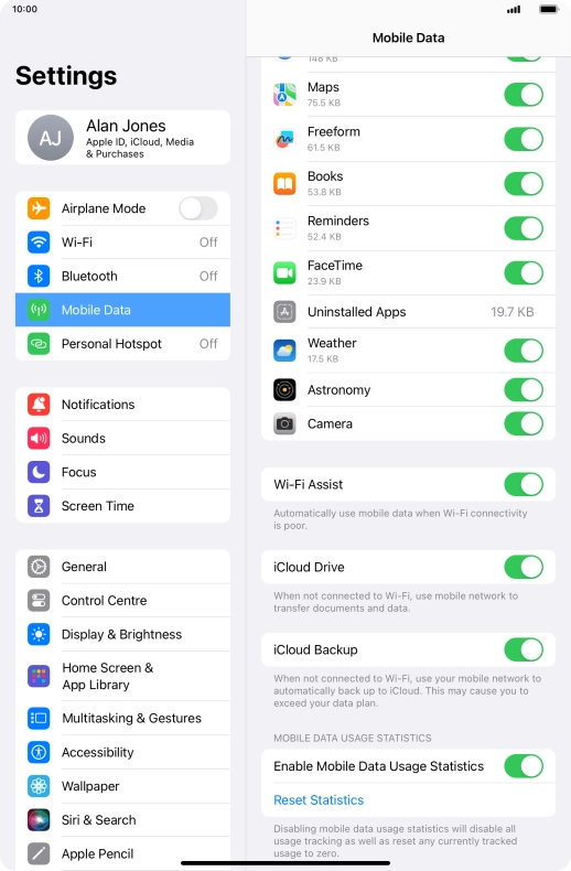 Press the indicator next to Press the indicator next to