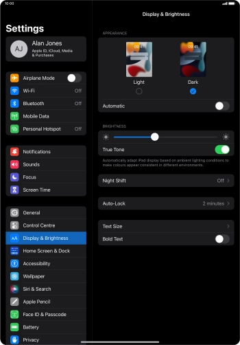Press the indicator next to Press the indicator next to