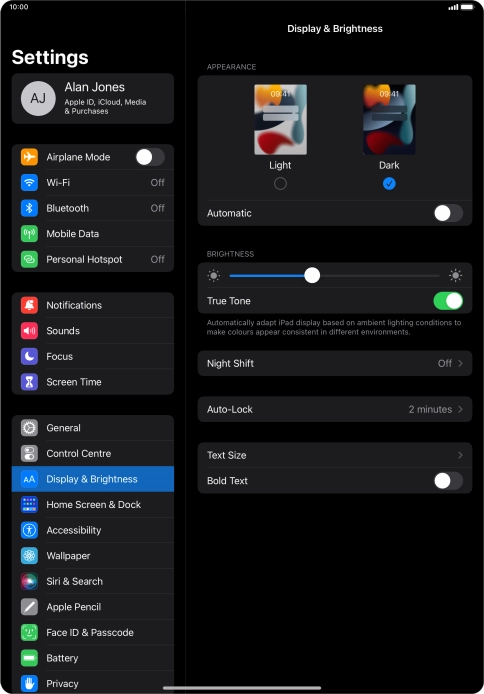 Press the indicator next to Press the indicator next to